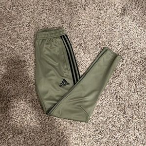 Adidas olive green track pants